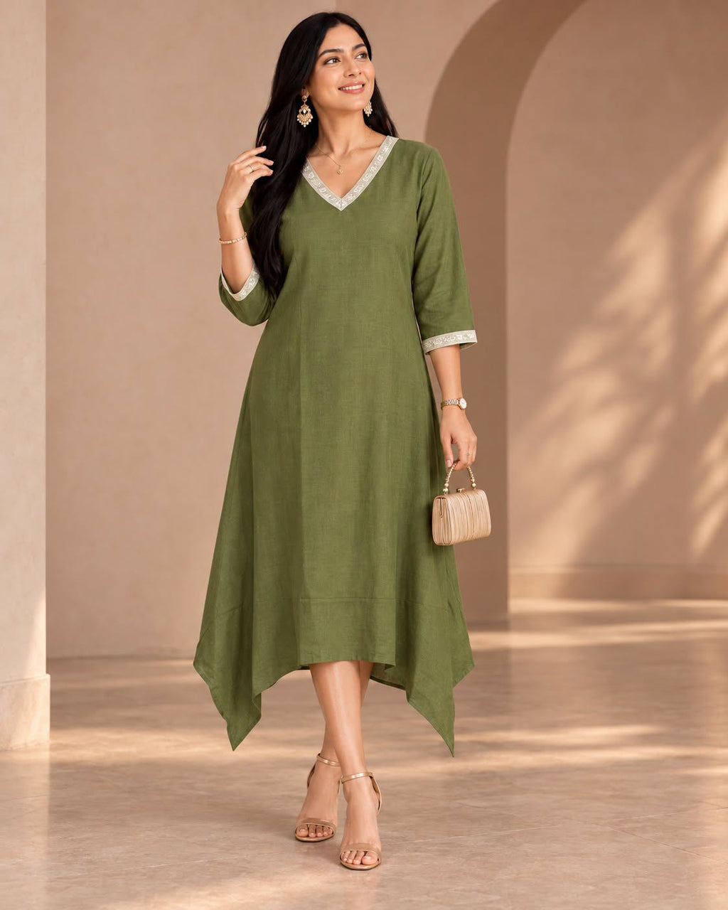 LINEN DRESS