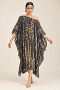 silk batik kaftan