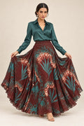 silk batik skirt