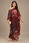 silk batik kaftan