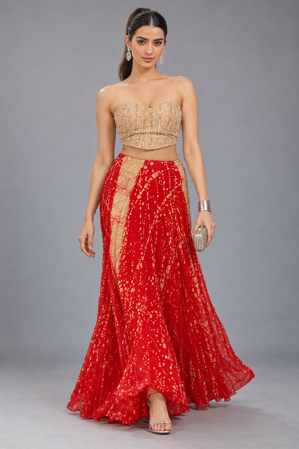 silk batik skirt